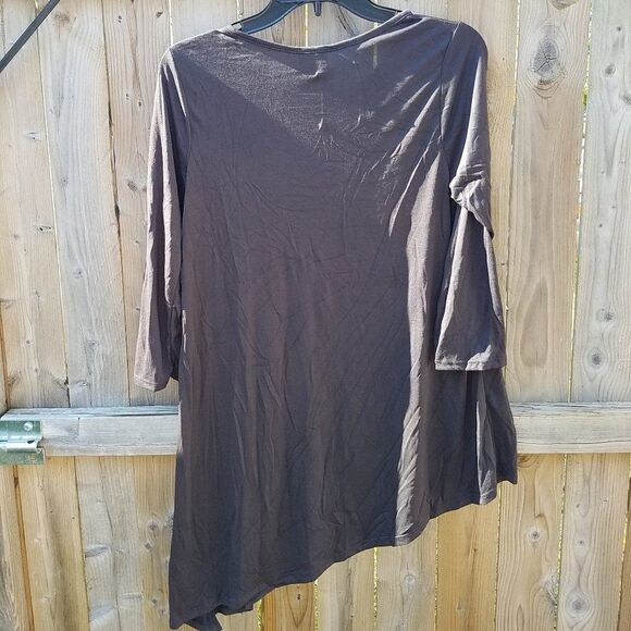 Medium Deep Slate Gray Slanted Side Top Women's by Caution to the Wind - Picture 6 of 7